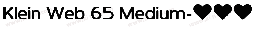 Klein Web 65 Medium字体转换